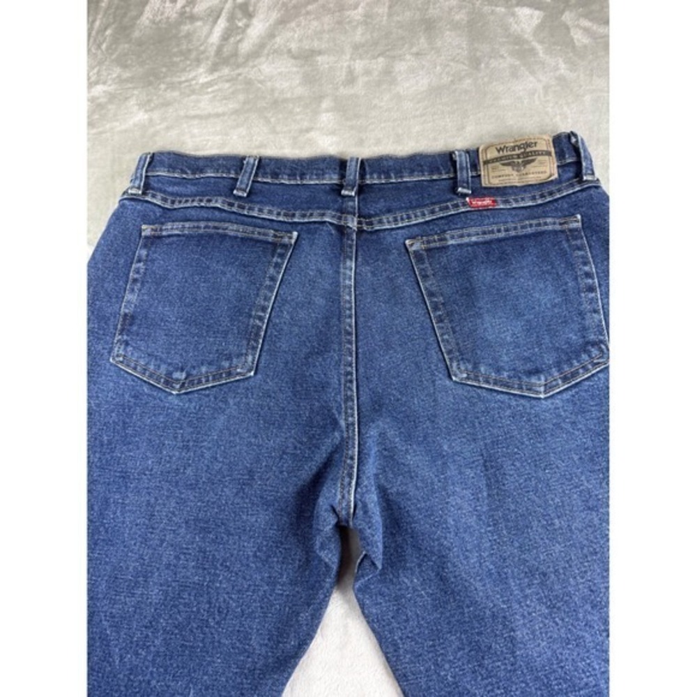 Wrangler Premium Quality Mens 36x30 Dark Wash Straight Leg Jeans 1096FXVMF